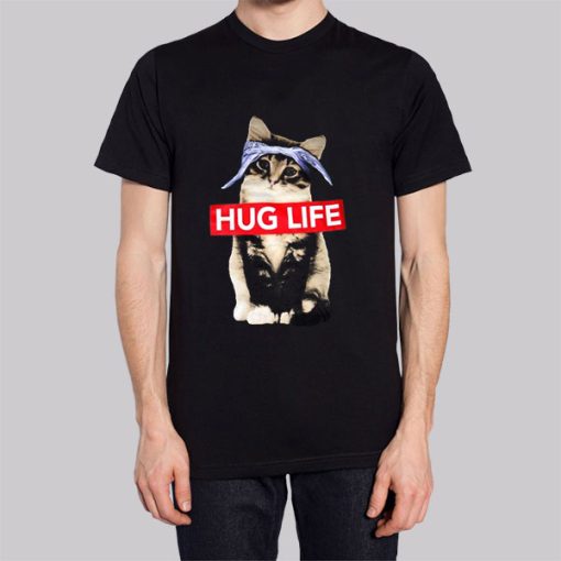 Funny Parody Hug Life Cat Hoodie