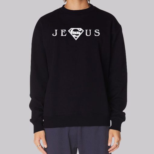 Funny Parody Jesus Superman Hoodie