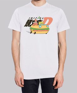 Funny Parody Spongebob Initial D Hoodie 3