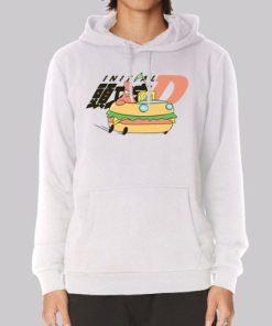 Funny Parody Spongebob Initial D Hoodie 4