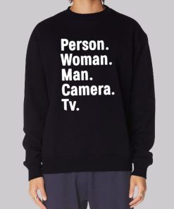 Funny Person Woman Man Camera Tv Hoodie