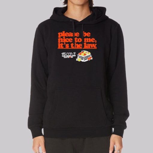 Funny Please Be Nice to Me It’s the Law Hoodie