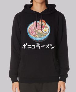 Funny Ponyo Bowl Ham Ramen Hoodie Funny Ponyo Bowl Ham Ramen Hoodie