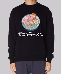 Funny Ponyo Bowl Ham Ramen Hoodie