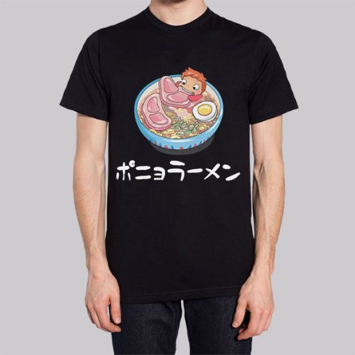 Funny Ponyo Bowl Ham Ramen Hoodie