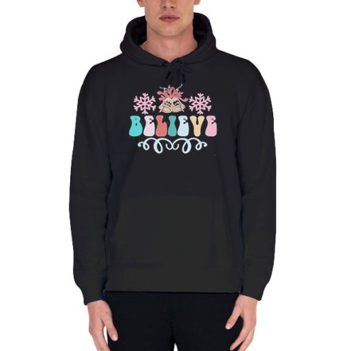 Funny Retro Believe Christmas Hoodie