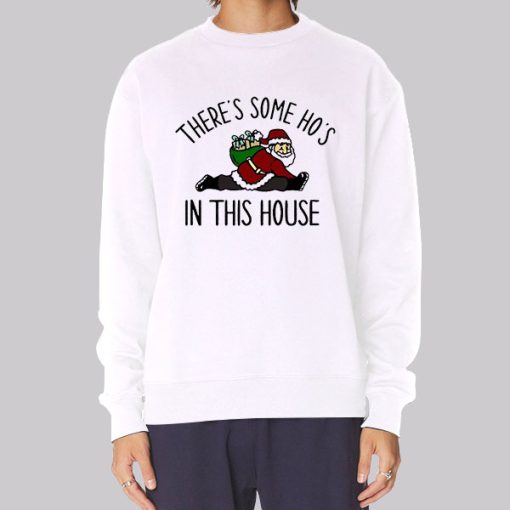 Funny Santa Hoes in This House Hoodie