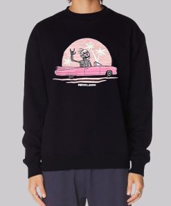 Funny Skeleton Driving Reckless Hoodie
