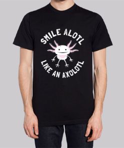 Funny Smiling Cute Axolotl Hoodie 3