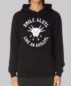 Funny Smiling Cute Axolotl Hoodie 4