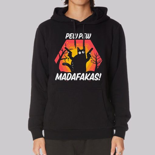 Funny Sunset Pew Pew Madafakas Hoodie