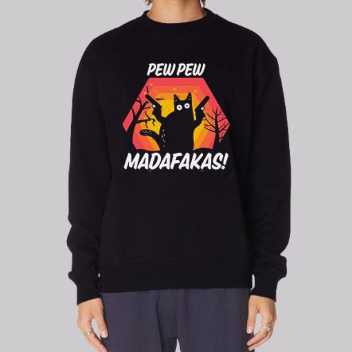 Funny Sunset Pew Pew Madafakas Hoodie