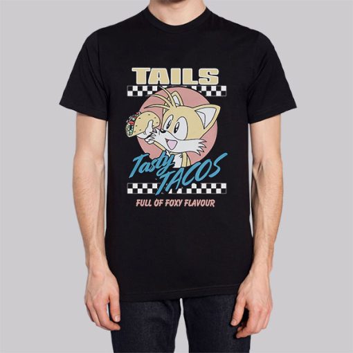 Funny Taste Tacos and Tails Graphic Hoodie