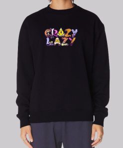 Funny Text Crazy Lazy Hoodie