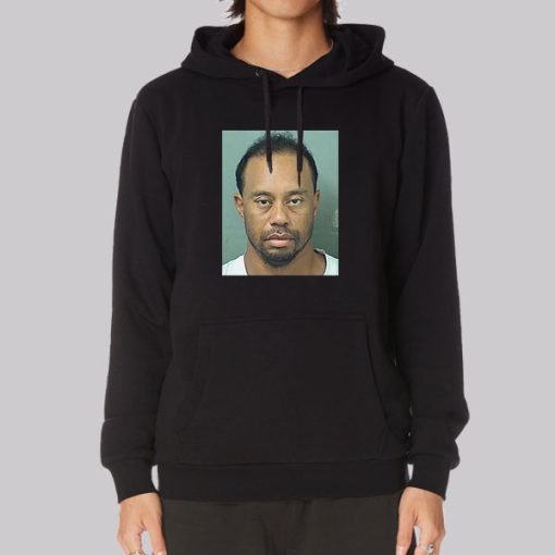 Funny Tiger Woods Mugshot Hoodie