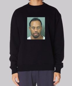 Funny Tiger Woods Mugshot Hoodie