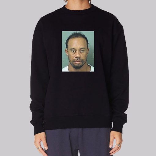 Funny Tiger Woods Mugshot Hoodie