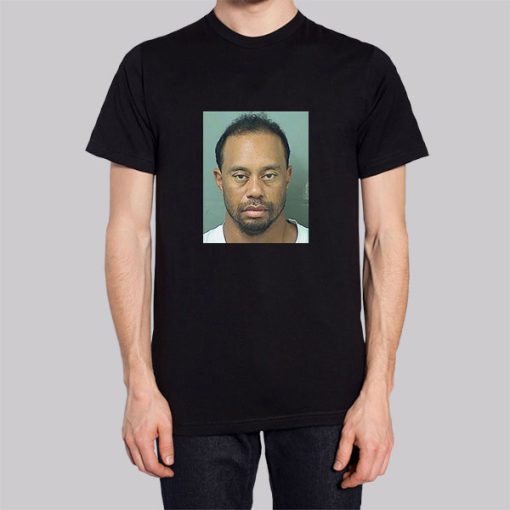 Funny Tiger Woods Mugshot Hoodie