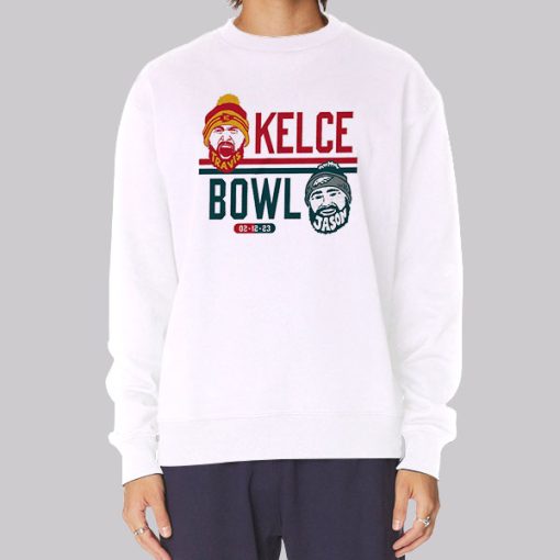 Funny Travis Jason Kelce Bowl Hoodie