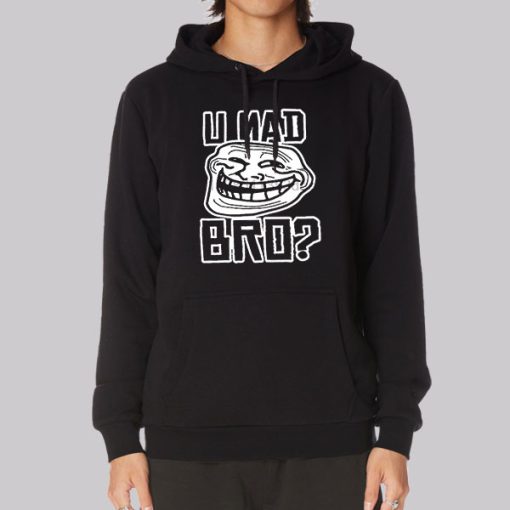 Funny Troll Face Rage Hoodie