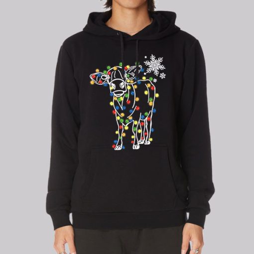 Funny Tumblr Lamp Cow Christmas Hoodie