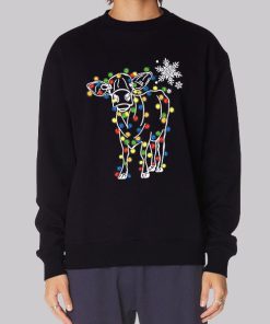 Funny Tumblr Lamp Cow Christmas Hoodie