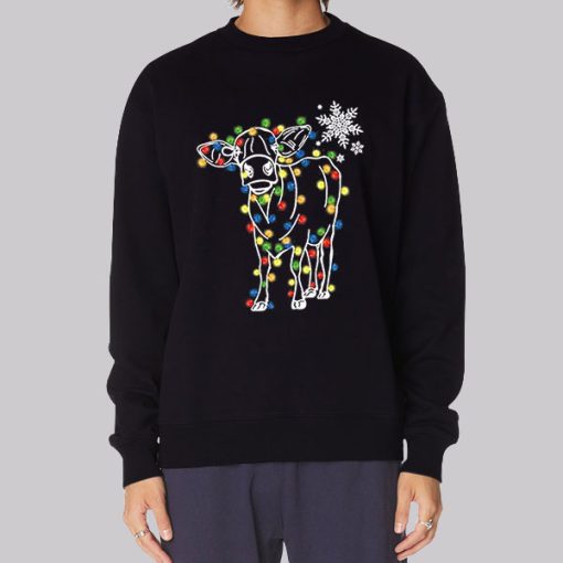 Funny Tumblr Lamp Cow Christmas Hoodie