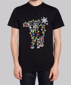Funny Tumblr Lamp Cow Christmas Hoodie 3