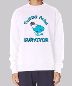 Funny Tummy Ache Survivor Hoodie