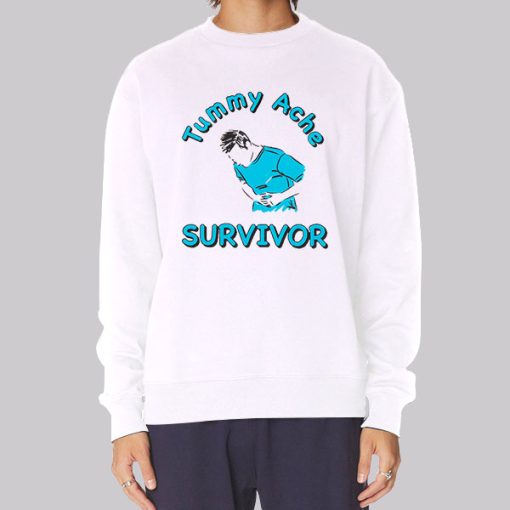 Funny Tummy Ache Survivor Hoodie