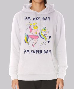 Funny Vintage Im Not Gay Hoodie