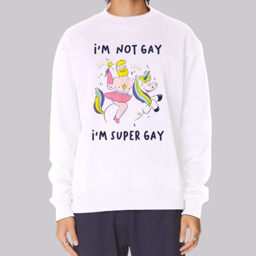 Funny Vintage Im Not Gay Hoodie