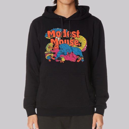 Funny Vintage Modest Mouse Logo Hoodie