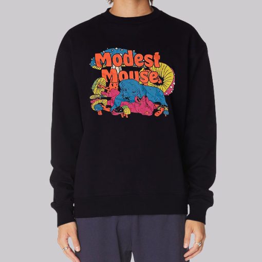 Funny Vintage Modest Mouse Logo Hoodie