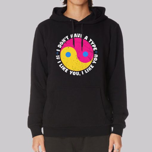 Funny Yin Yang Pan Flag Colors Hoodie