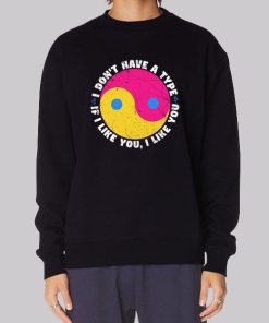Funny Yin Yang Pan Flag Colors Hoodie