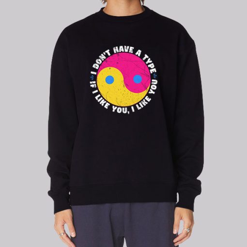 Funny Yin Yang Pan Flag Colors Hoodie