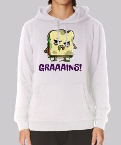 Funny Zombie Sandwich Grain Puns Hoodie 4