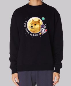 Funny to the Moon Doge Hoodie