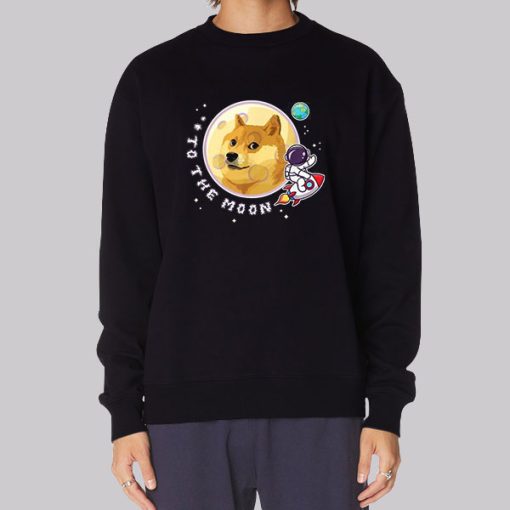 Funny to the Moon Doge Hoodie