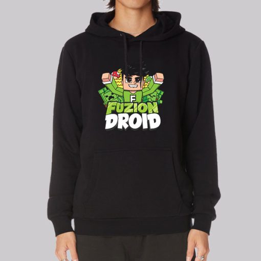 Fuziondroid Merch Graphic Minecraft Hoodie