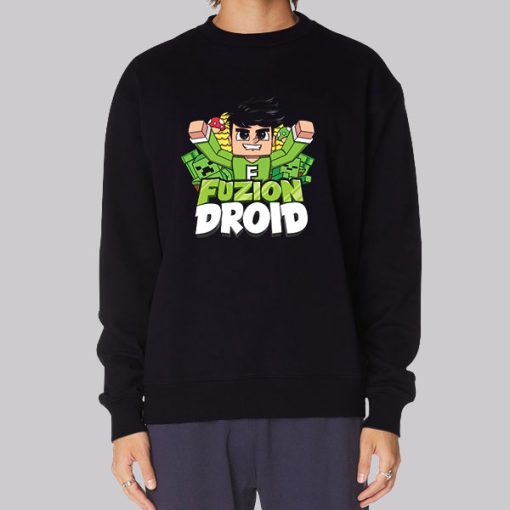 Fuziondroid Merch Graphic Minecraft Hoodie