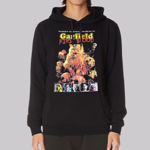 Garfield First Blood Are Cats Cannibalistic Hoodie