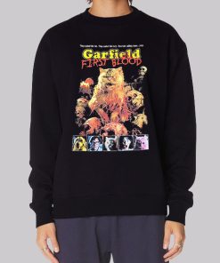 Garfield First Blood Are Cats Cannibalistic Hoodie