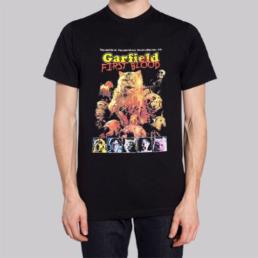 Garfield First Blood Are Cats Cannibalistic Hoodie