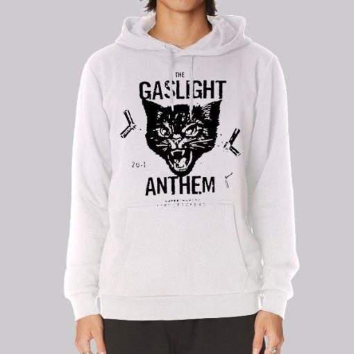 Gaslight Anthem Merch Cat Hoodie