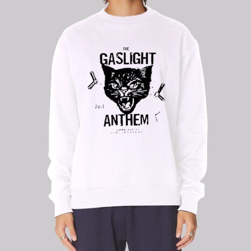 Gaslight Anthem Merch Cat Hoodie