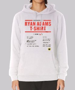Generic List Ryan Adams Hoodie Generic List Ryan Adams Hoodie