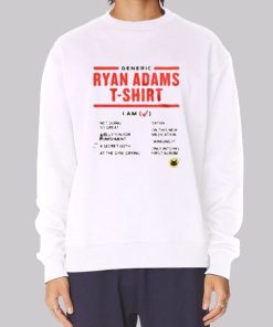 Generic List Ryan Adams Hoodie