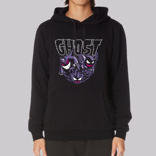 Gengar Merch Ghost Hoodie